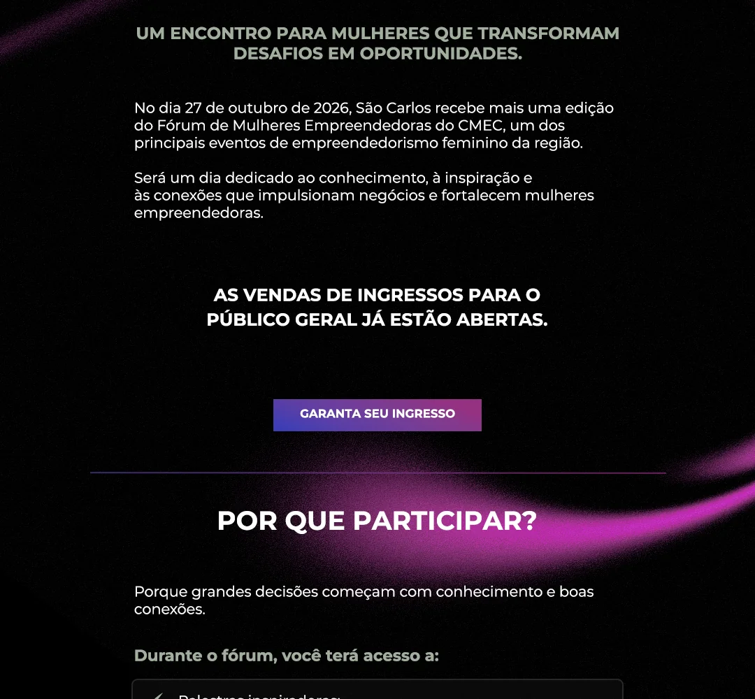 Seção Por que participar