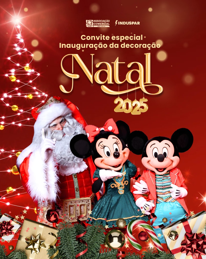 Magia, luzes e encanto: ACISC inaugura decoração de Natal na Praça do Mercado na sexta-feira (28)