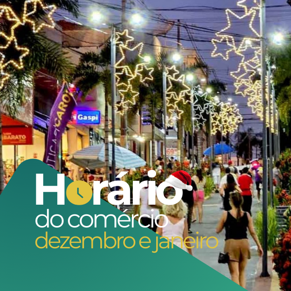 Confira o horário especial do comércio de São Carlos para o fim de novembro e todo o mês de dezembro